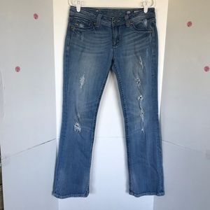 Miss Me Bootcut Ripped Jeans Sz 31 (M-97)